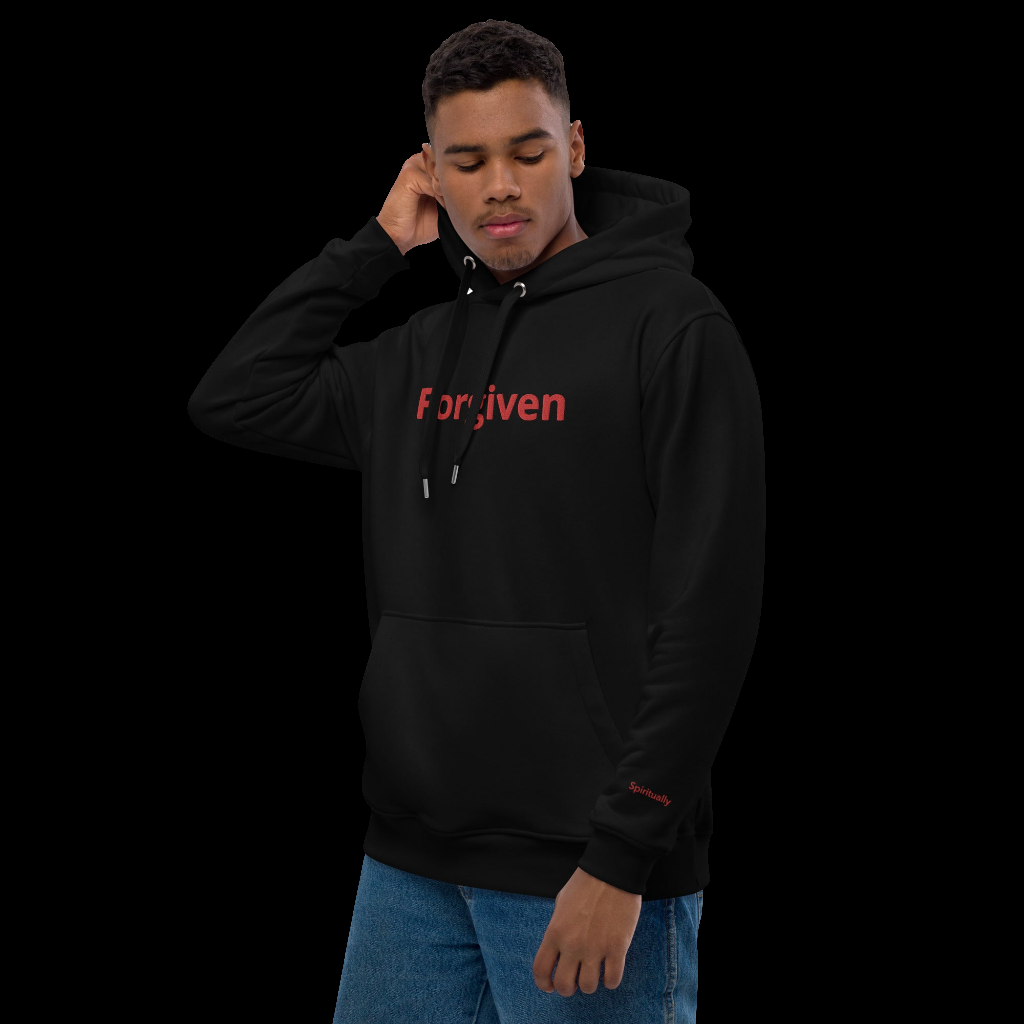 Embroidered Forgiven Hoodie w/ Embroidered cuffs