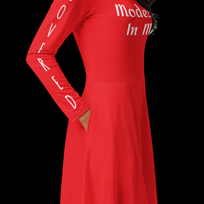 Modesty In Me Red Dress