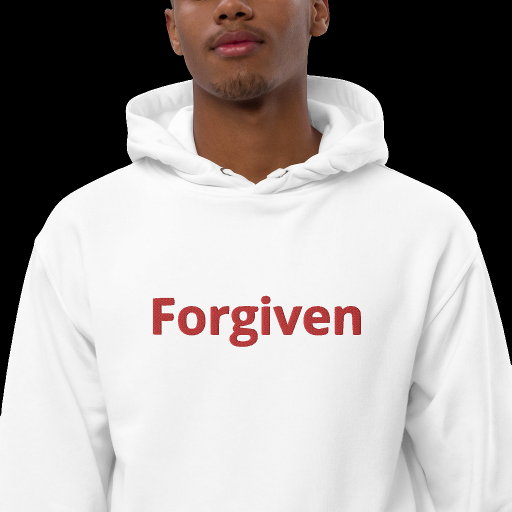 Embroidered Forgiven Hoodie w/ Embroidered cuffs