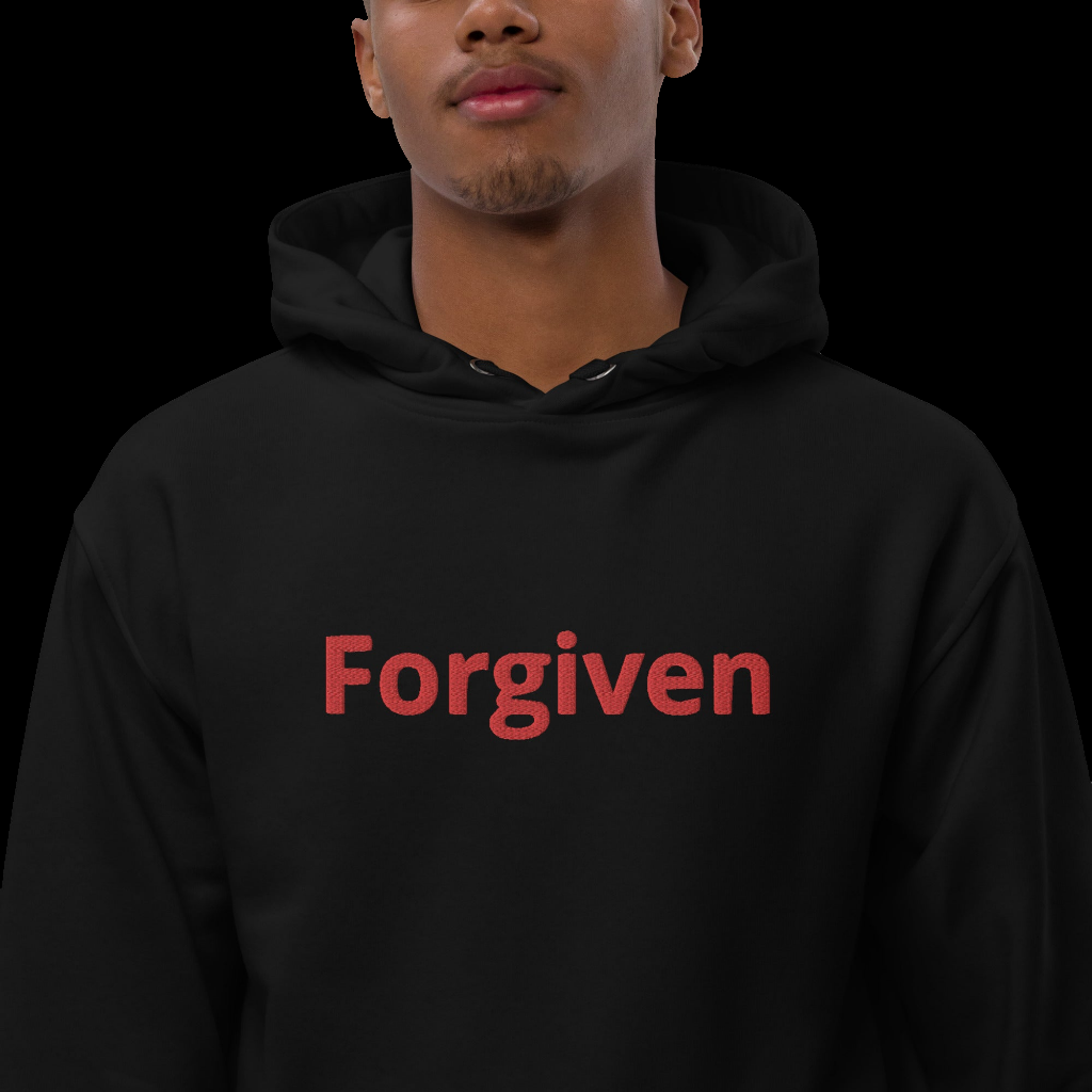 Embroidered Forgiven Hoodie w/ Embroidered cuffs